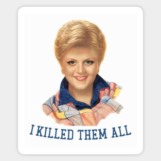 Murder She Wrote / 80s Retro TV Design / I killed them all! Magnet